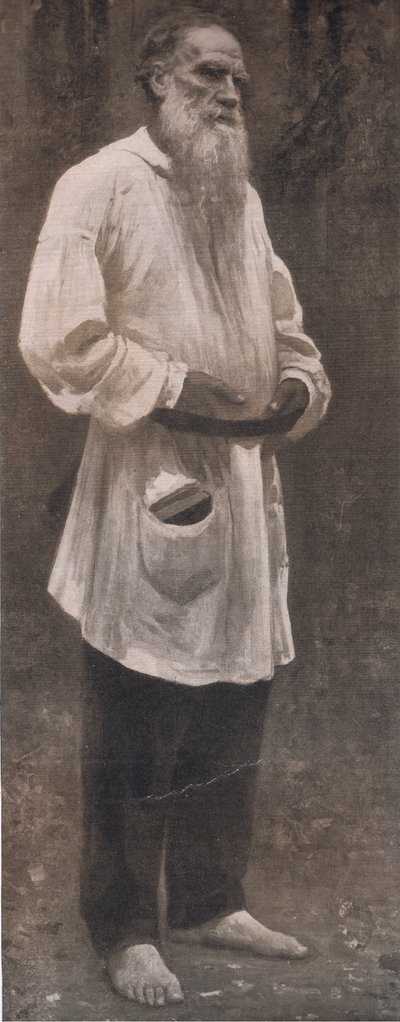 Count Leo Tolstoy, Bibbys Annual, 1916-17 by Ilya Efimovich after Repin